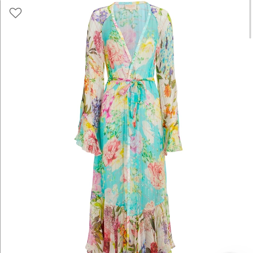 New! Rococo&Sand Sold Out Trinity Floral Cape Robe